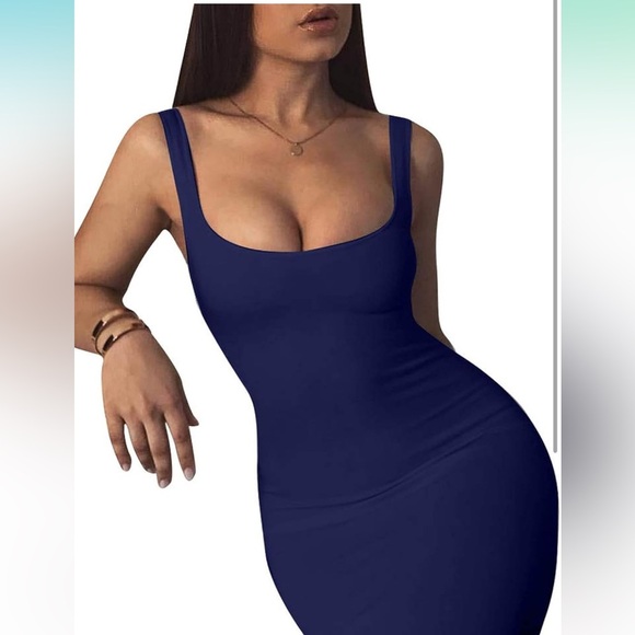 Sexy Bodycon Tank Dress Sleeveless 
8058 - Picture 3 of 7